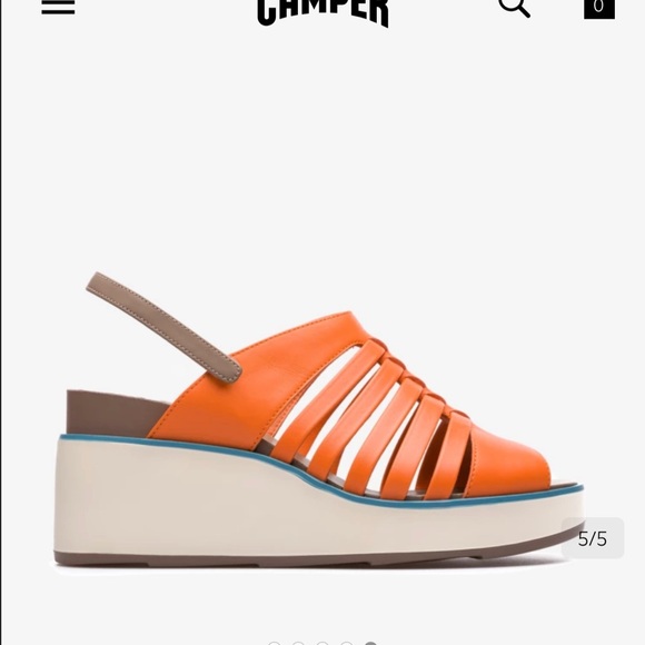 Camper Tropik platform wedge sandals sz 10 (8.5-9) - Picture 10 of 10